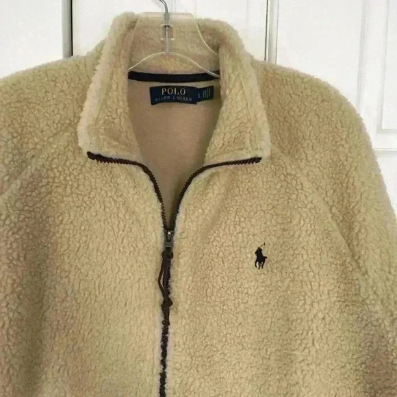 Polo Ralph Lauren Vintage Sherpa Zip Jacket Size L - Picture 5 of 11